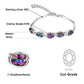Beeindruckendes Regenbogen-Sterlingsilber-Paket 