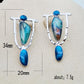 Ethnic Design Blue Earrings