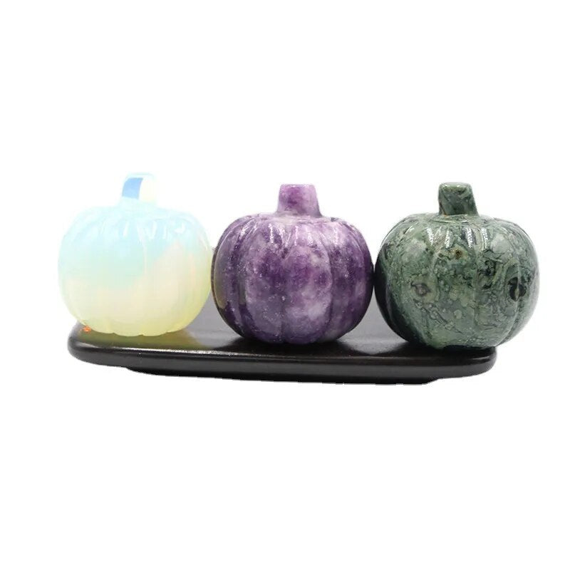 Halloween Pumpkins Natural Stone