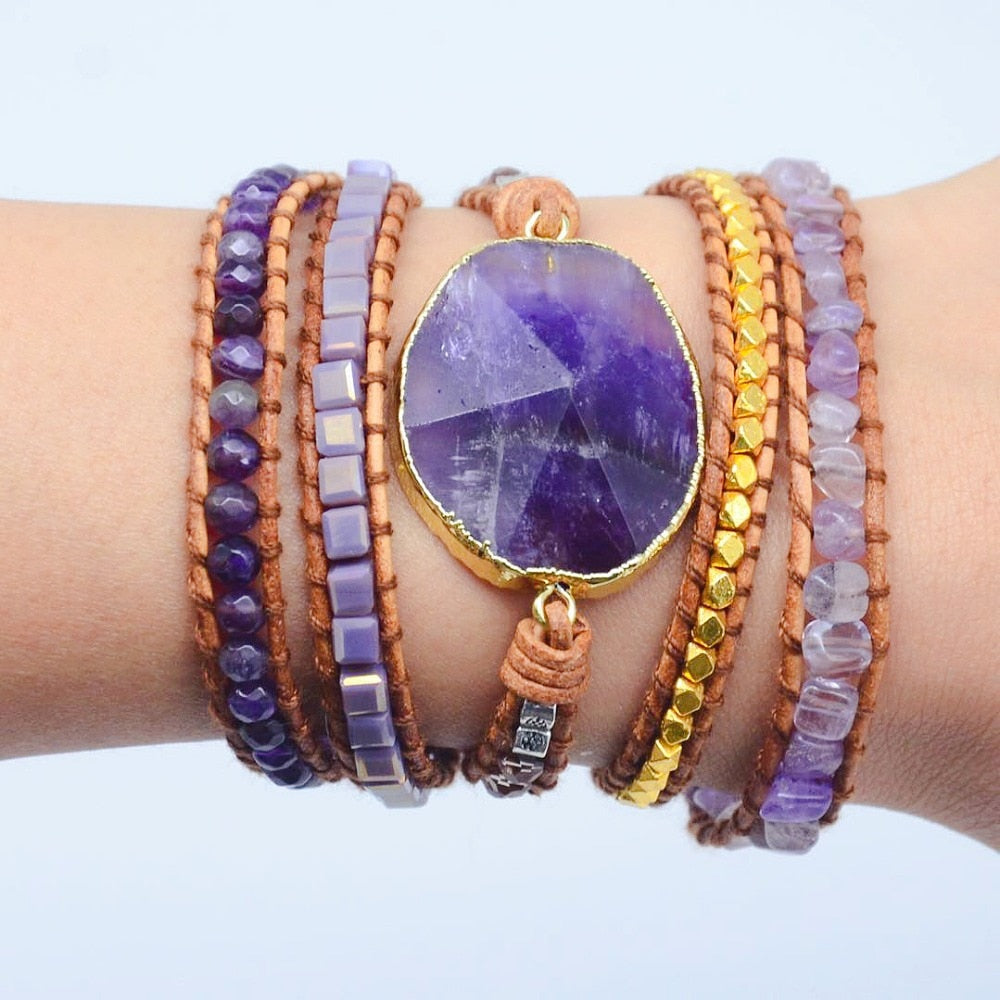 Spirit Amethyst Chakra Bracelet