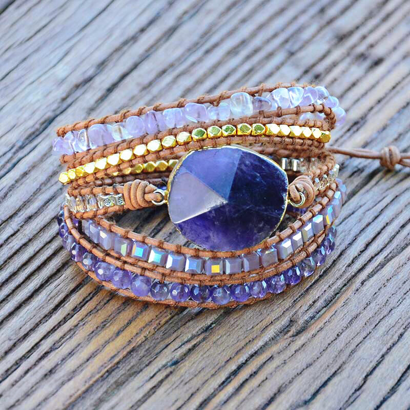 Spirit Amethyst Chakra Bracelet