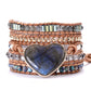 Spirituelles funkelndes Nacht-Wickelarmband 