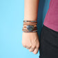 Spirituelles funkelndes Nacht-Wickelarmband 