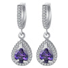 Spiritual Amethyst Drop Earrings