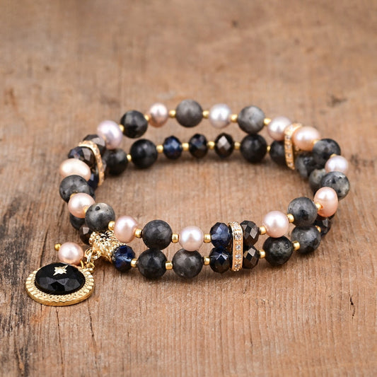 Elegant Boho Labradorite Bracelet