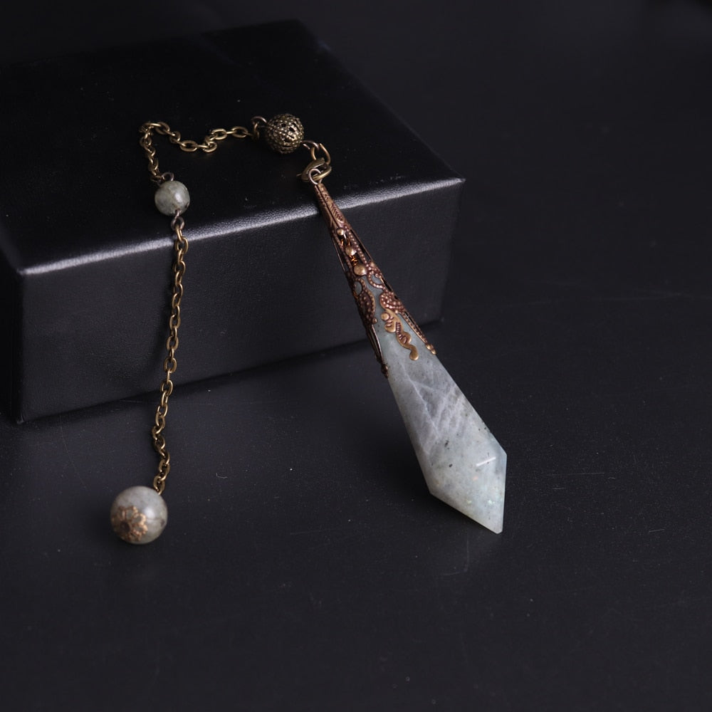 Natural Stone Amulet Pendulum
