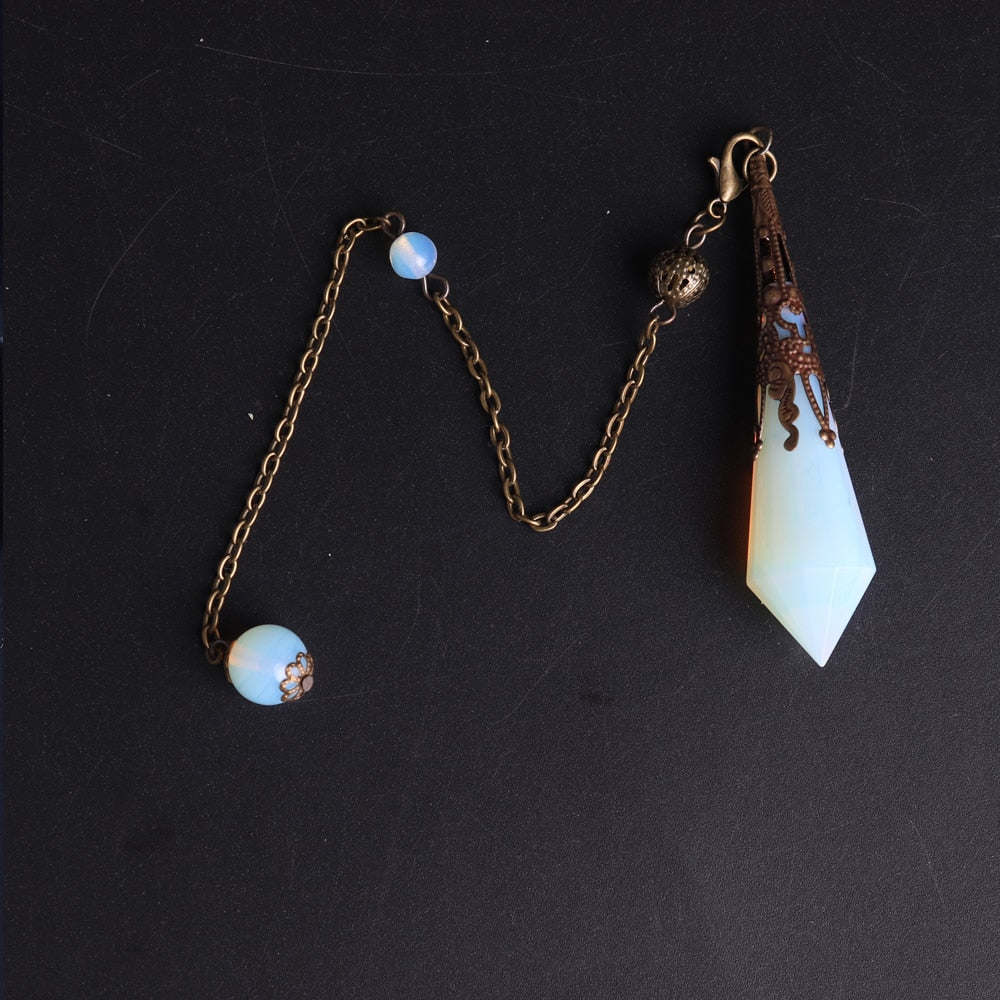 Natural Stone Amulet Pendulum