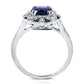 Flower Sapphire 925 Silver Ring