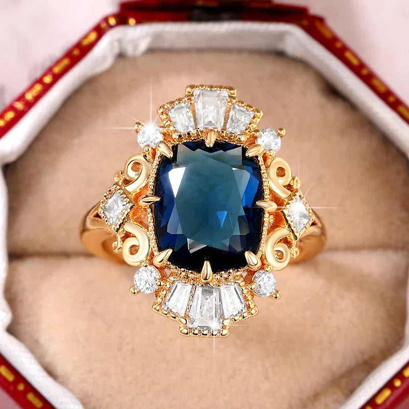 Sophisticated Design Sapphire Ring