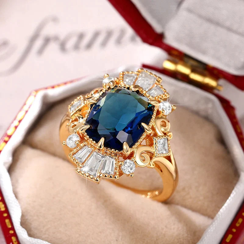 Sophisticated Design Sapphire Ring