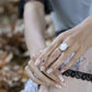 Spiritual Vintage Moonstone Silver Ring