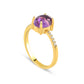 Tadelloser Amethyst-Goldring