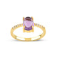 Tadelloser Amethyst-Goldring