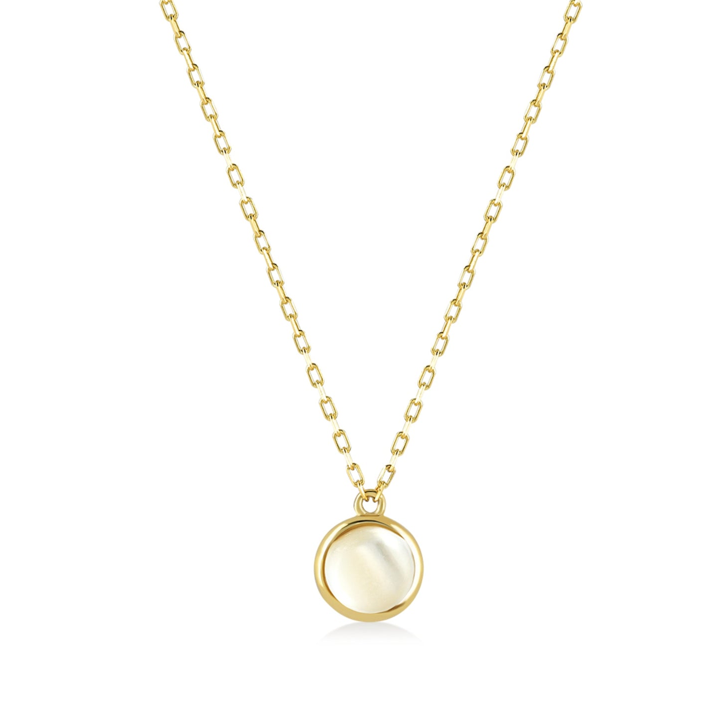 Minimalistische Innocente-Halskette aus Opalgold