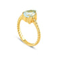 Intrecciata Blu Ghiaccio Topas Goldring