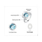 Dragonfly 3.6 Carat Blue Topaz Silver Ring