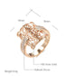 Ring im Vintage-Ethno-Design, 14 Karat Roségold plattiert 