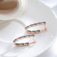 Stylish Topaz 14K Rose Gold Drop Earrings