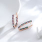 Stylish Topaz 14K Rose Gold Drop Earrings