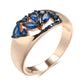 Vintage Design Sapphire 14K Rose Gold Ring
