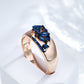 Vintage Design Sapphire 14K Rose Gold Ring