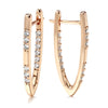 Chic Zircon 14K Rose Gold Plated Earrings