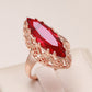 Vintage Rubin 14K Roségold Ring 