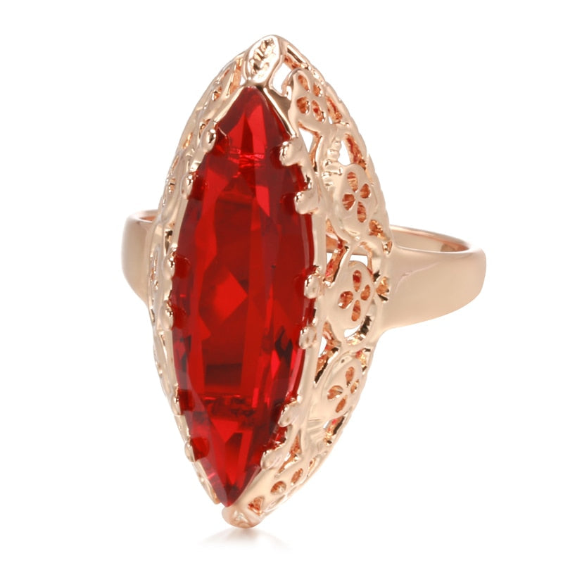 Vintage Rubin 14K Roségold Ring 