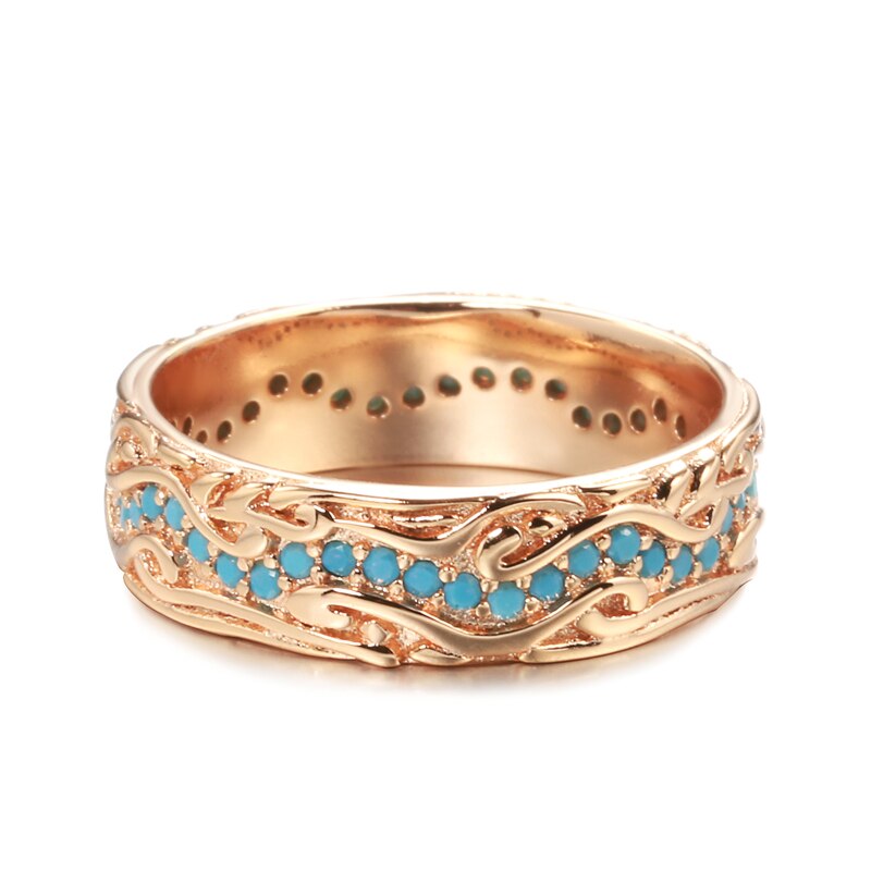 Vintage Türkis 585 Roségold Ring