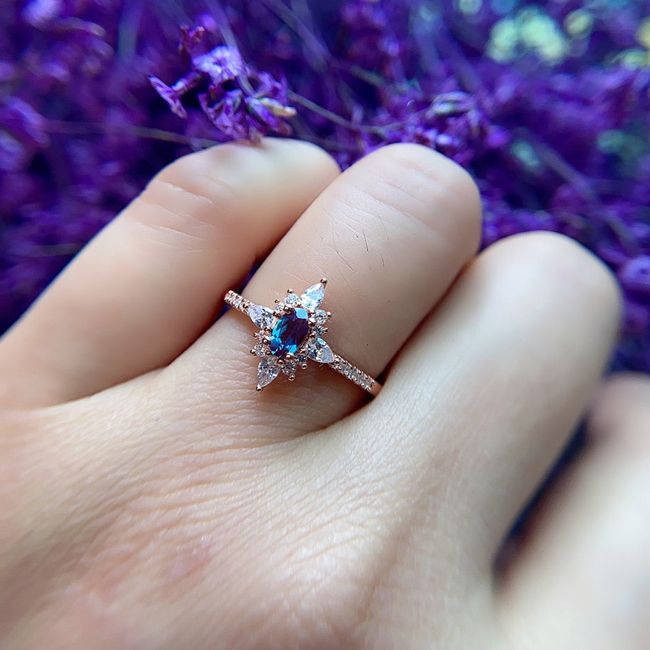 Emma Alexandrit 925 Sterling Silber Ring