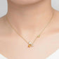 Spiritual Bee Citrine Gold Plated Necklace