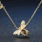 Spiritual Bee Citrine Gold Plated Necklace