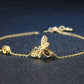 Spiritual Bee Citrine Gold Plated Bracelet