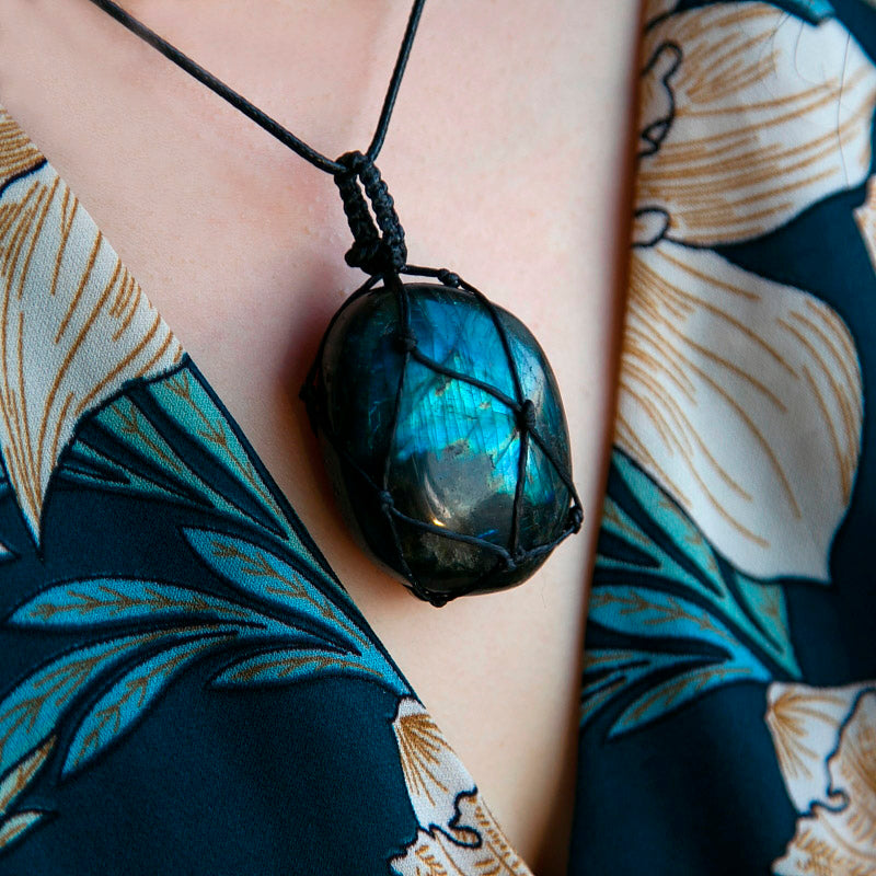 Powerful Protection Labradorite Necklace