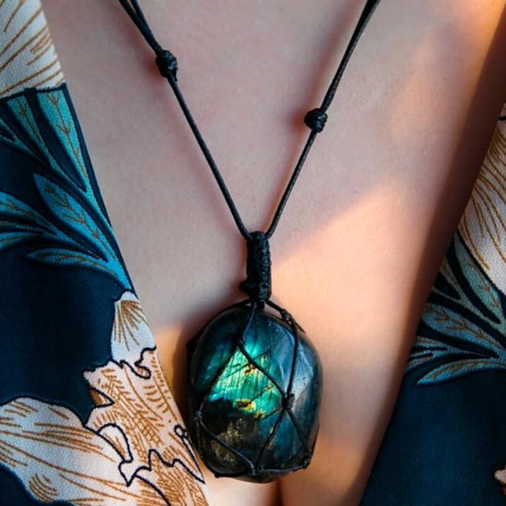 Powerful Protection Labradorite Necklace