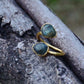 Gold Labradorite Ring
