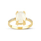 Lacrima Glowing Moonstone Gold Ring