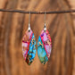 Purple Leaf Jasper Earrings
