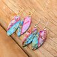 Purple Leaf Jasper Earrings