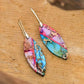 Purple Leaf Jasper Earrings