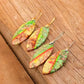 Nile Green Leaf Emperor Earrings