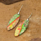 Nile Green Leaf Emperor Earrings