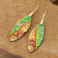 Nile Green Leaf Emperor Earrings