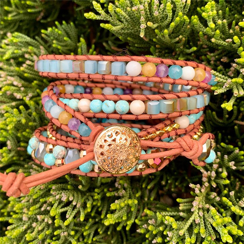 Imperialer Jaspis-Armband „Spring Breeze“