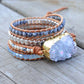 Serene Celestite Chakra Wrap Bracelet