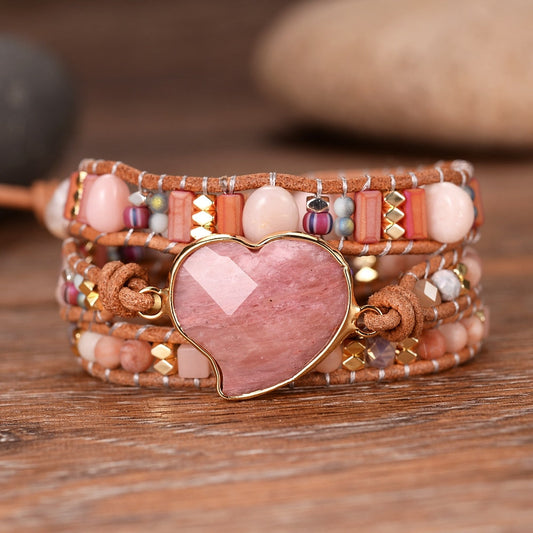 Spirituelles Freigeist-Rhodochromit-Armband