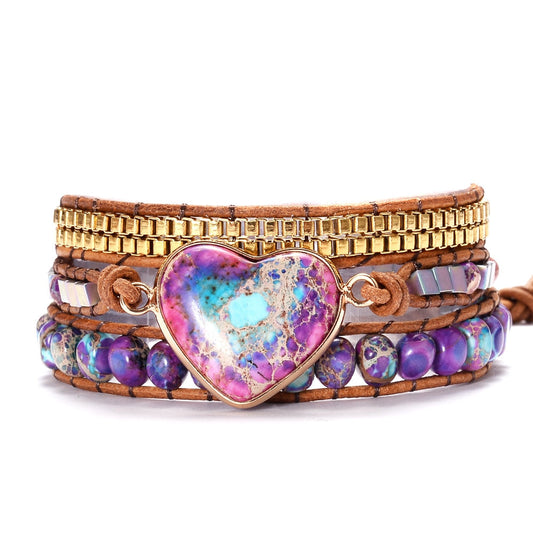 Spirituelles funkelndes Wickelarmband