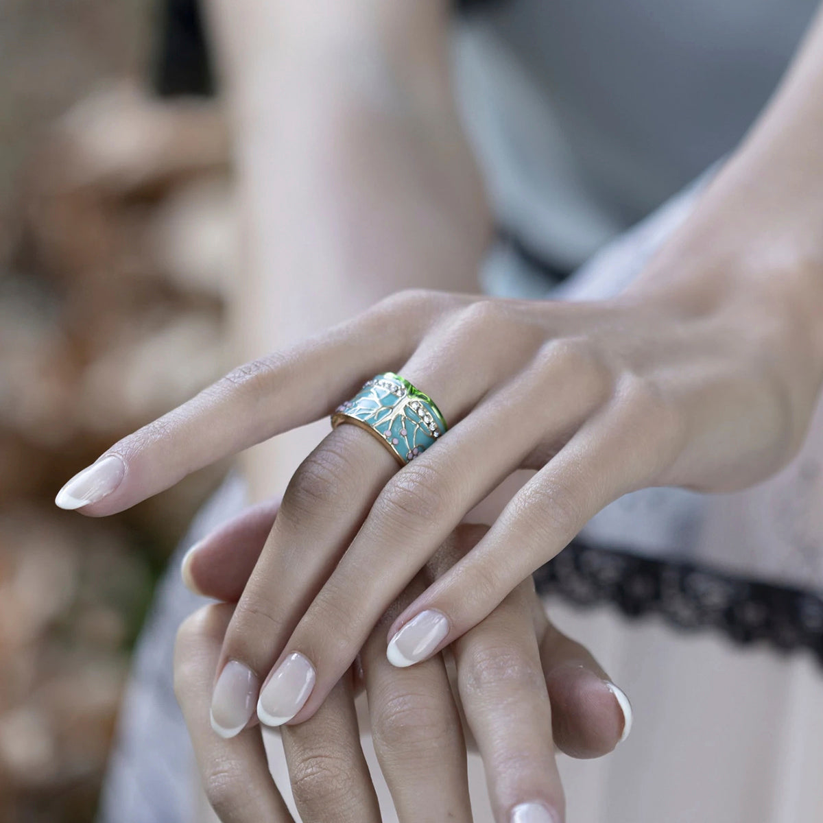 Tree of Life Opal Ring