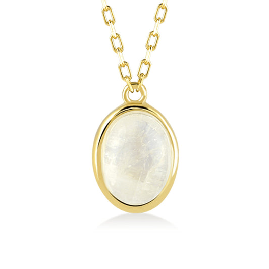 Luminosa Moonstone 24K Gold Necklace