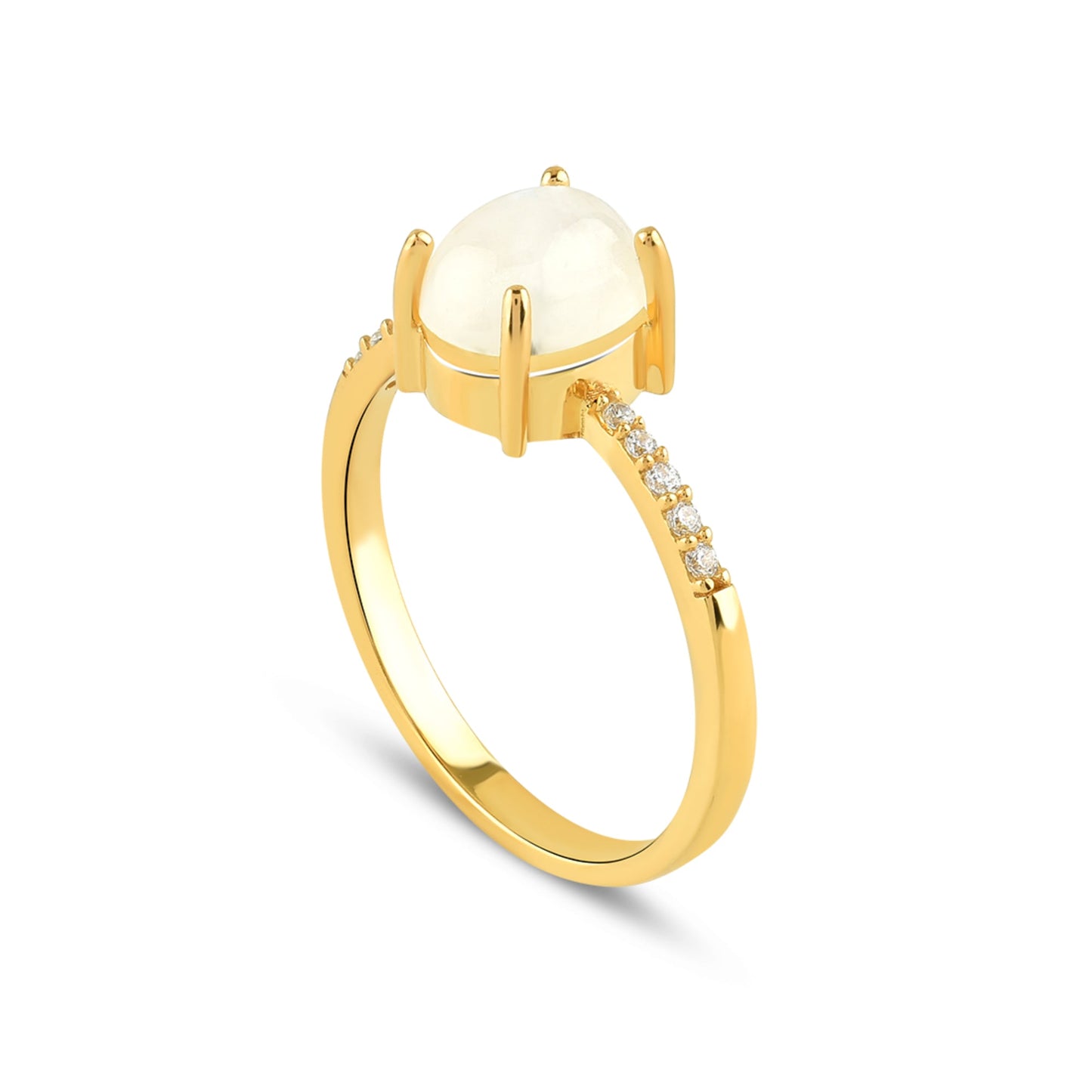 Luminosa Moonstone Gold Ring